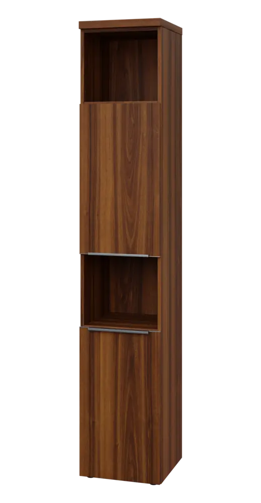 SIN 6 - 42DN2 kancelářská skříň, 2-dveřová/nika, levá, 2170x400x400, ořech královský